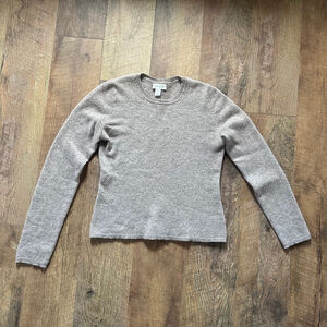 Women's Adrienne Vittadini Cashmere Sweater Size L Gray